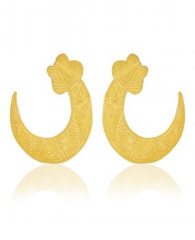 Handmade Nickel Free Gold Plated High Fashion Designer Ethnic Earring